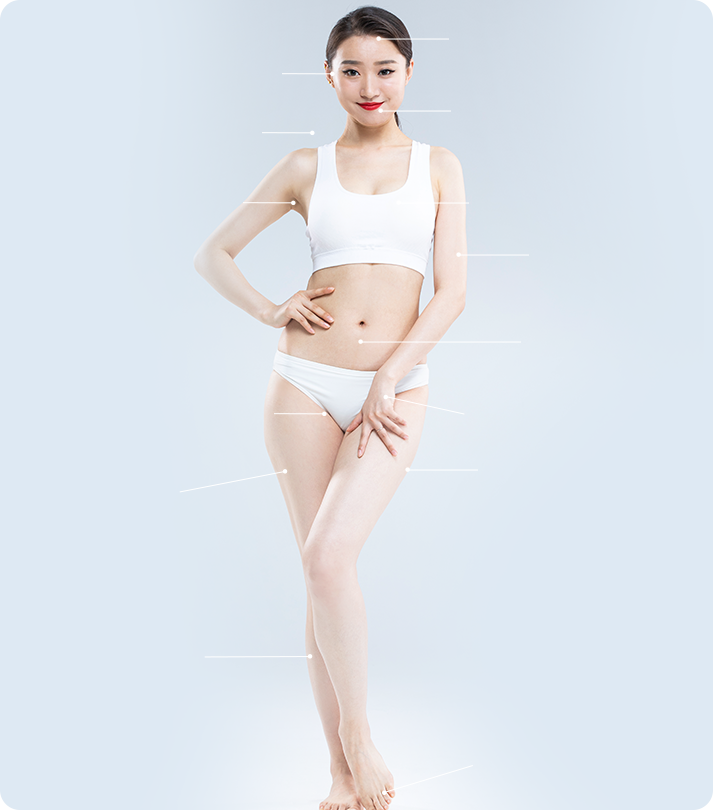 부산 서면 여자제모 겨드랑이 종아리 팔 비키니라인 부위 안내